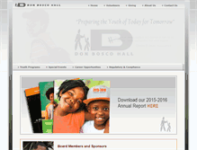 Tablet Screenshot of donboscohall.org